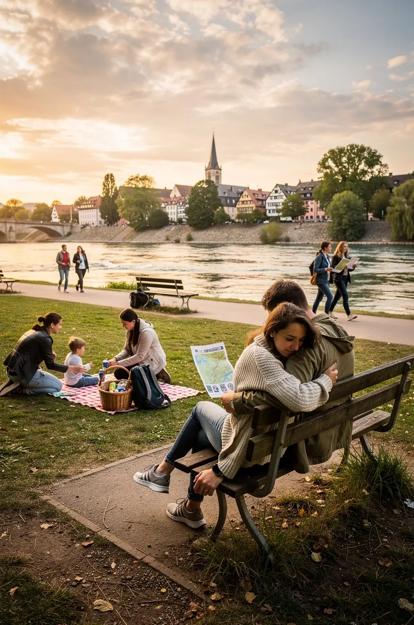 Nahaufnahme eines gedruckten Stadtplans mit hervorgehobenen kulturellen und historischen Punkten für Selbstentdecker.